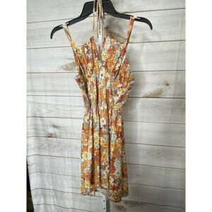 Brand New Shein MOD Women's Size 4 Multicolored Floral Knee Length Dress